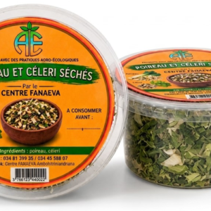 Poireau et céleri sechés