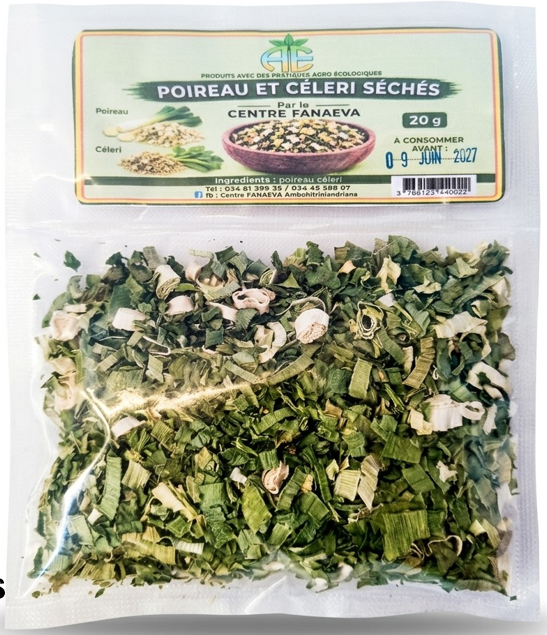 Poireau et céleri sechés (sachet)